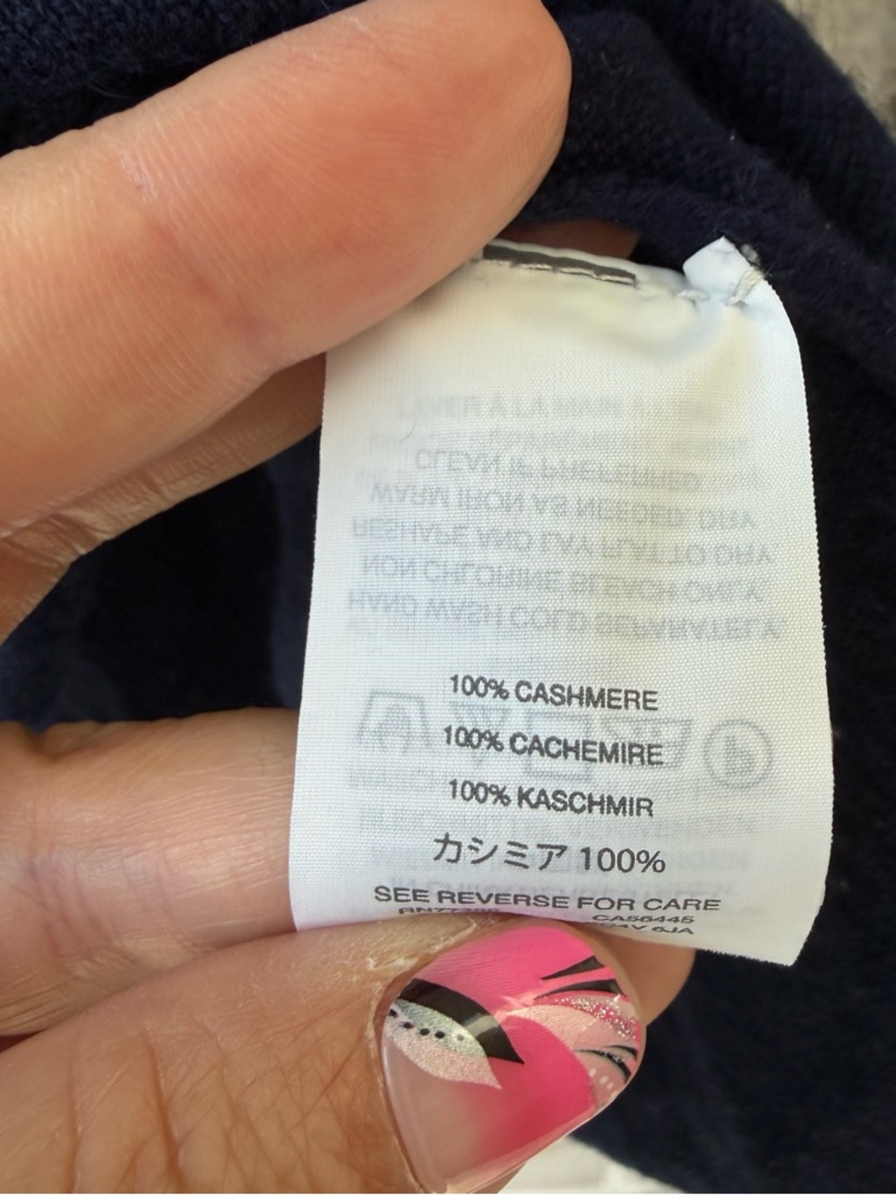 J. Crew Italian cashmere navy sweater szS - Picture 8 of 13